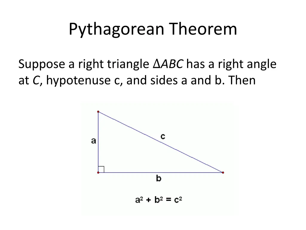 pythagorean theorem