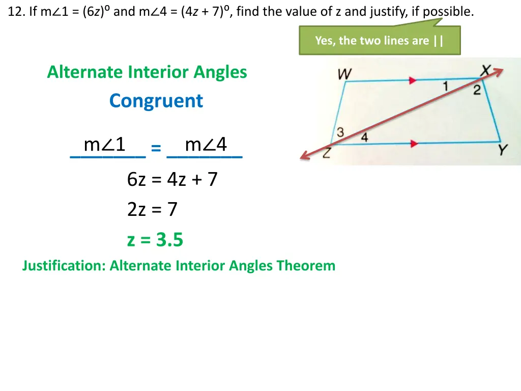 12 if m 1 6 z and m 4 4 z 7 find the value