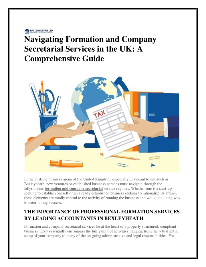 navigating formation and company secretarial