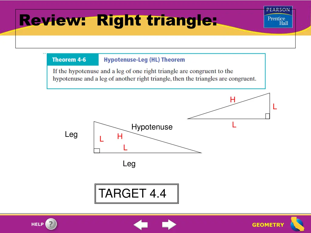 review right triangle