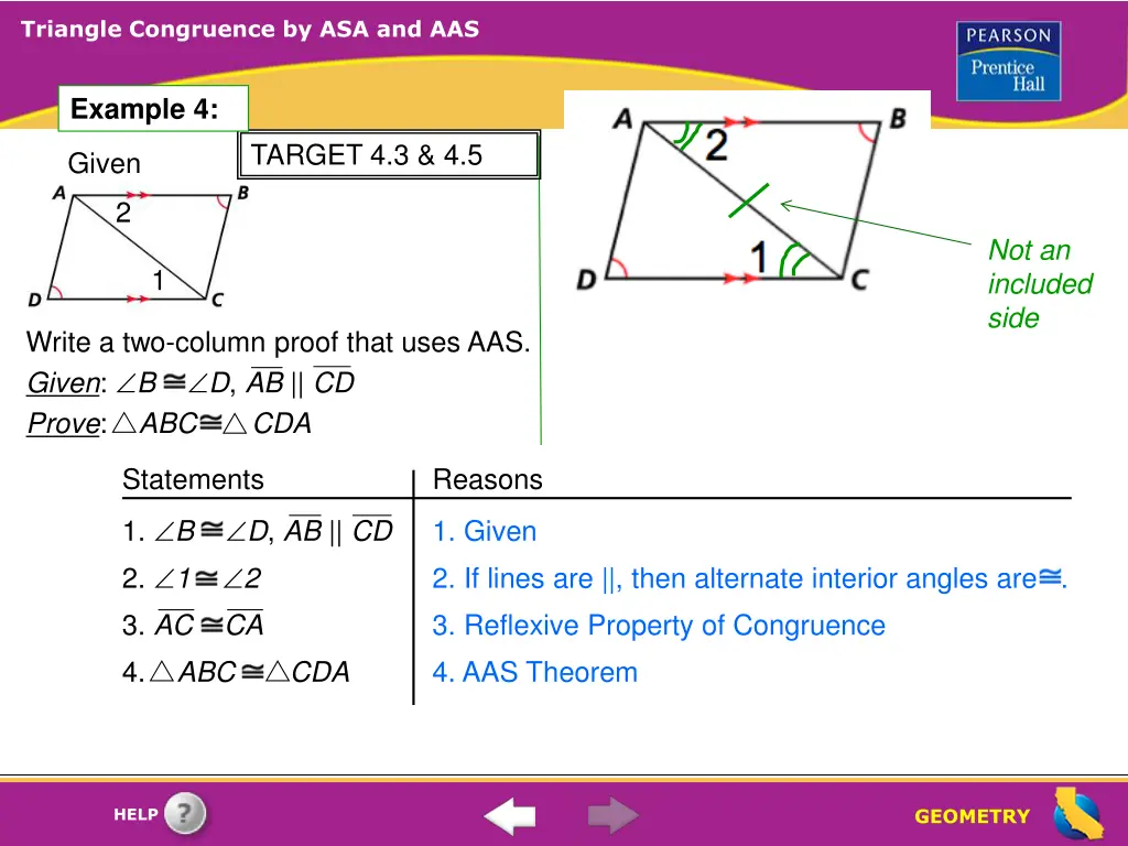 triangle congruence by asa and aas 1