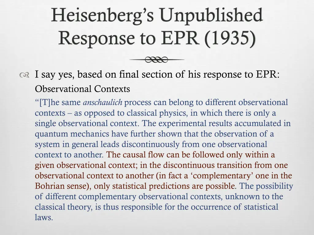 heisenberg s unpublished response to epr 1935 2