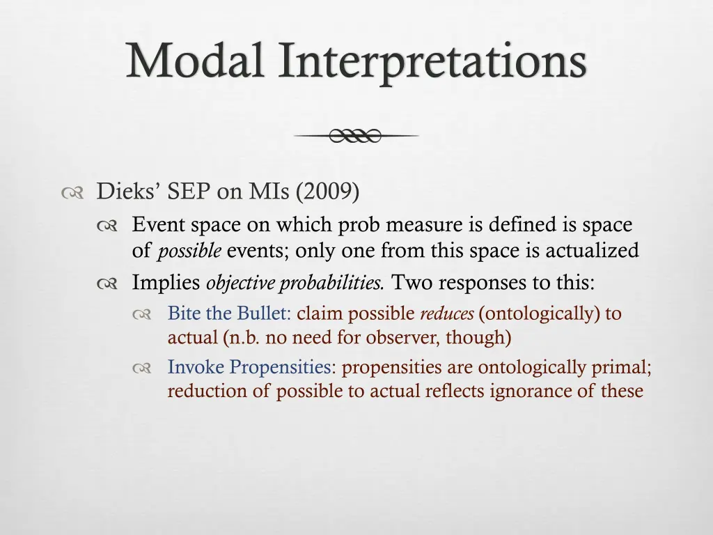 modal interpretations 1