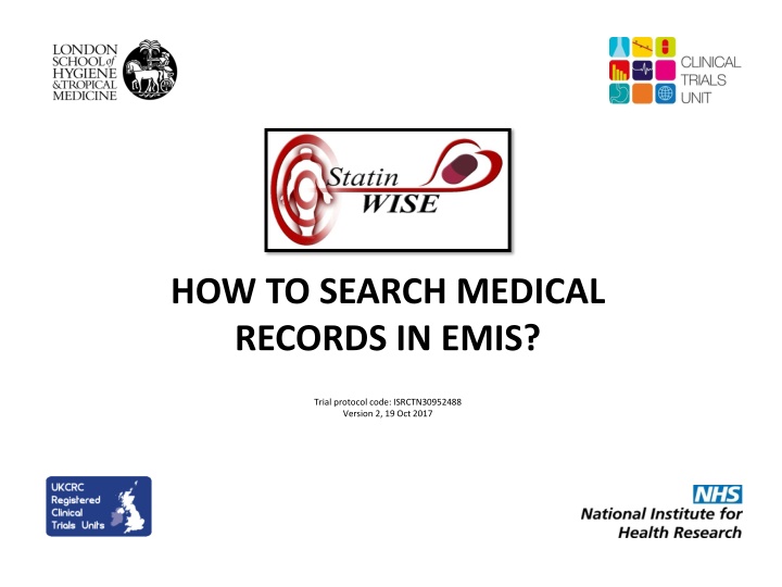 how to search medical records in emis