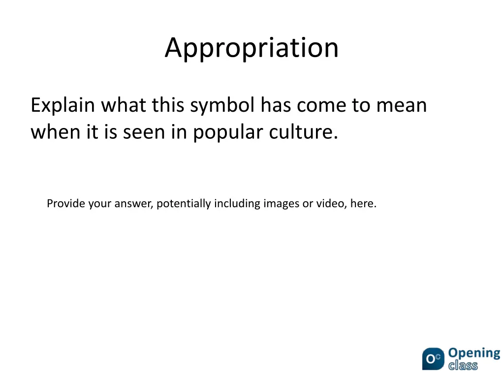 appropriation 1