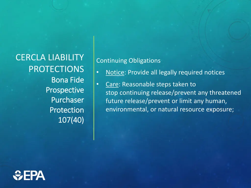 cercla liability protections 1