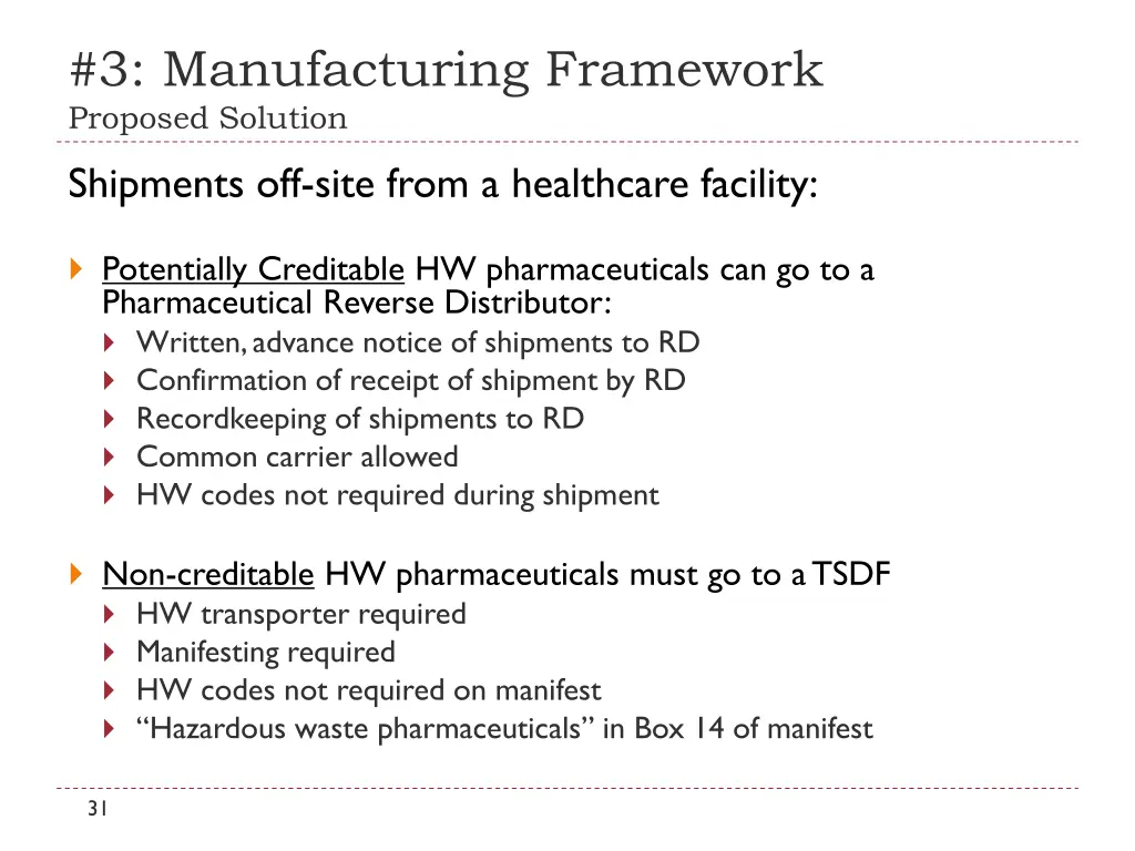 3 manufacturing framework proposed solution 2