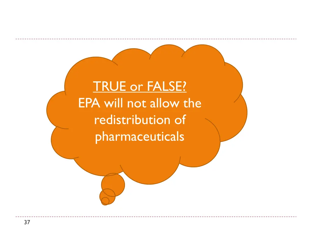 true or false epa will not allow