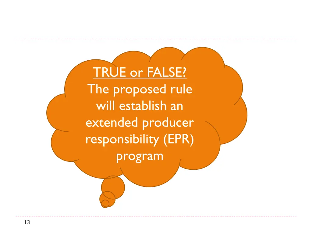 true or false the proposed rule will establish