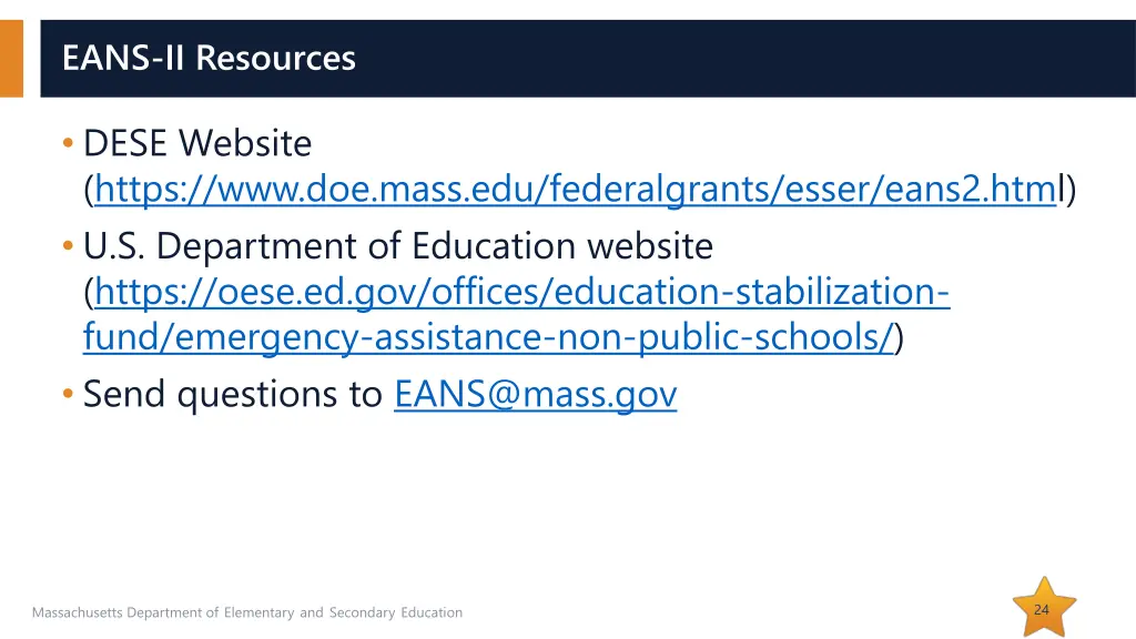 eans ii resources