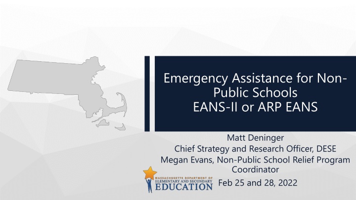 emergency assistance for non public schools eans