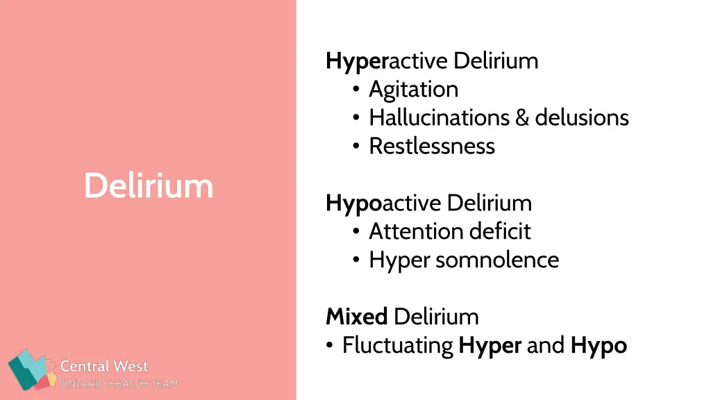 hyper active delirium agitation hallucinations