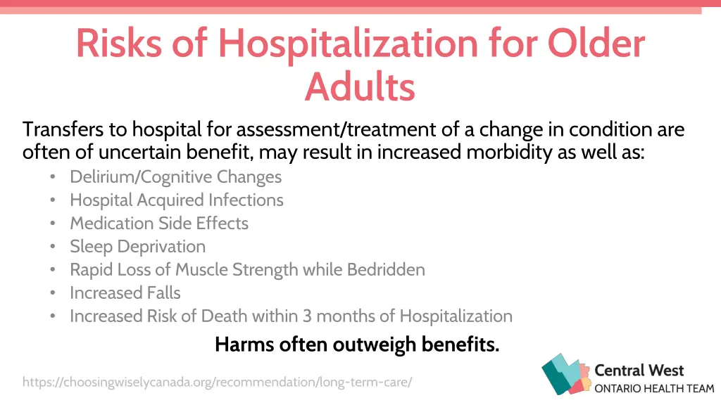 risks of hospitalization for older adults