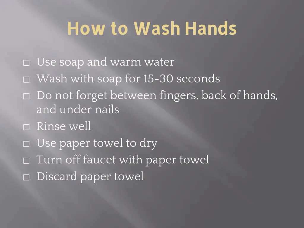 how to wash hands how to wash hands