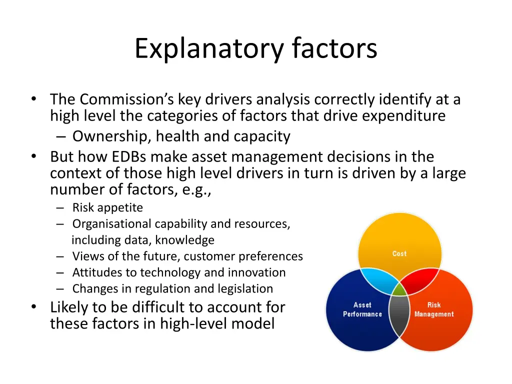 explanatory factors