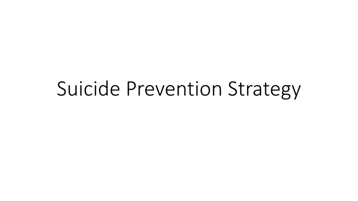 suicide prevention strategy