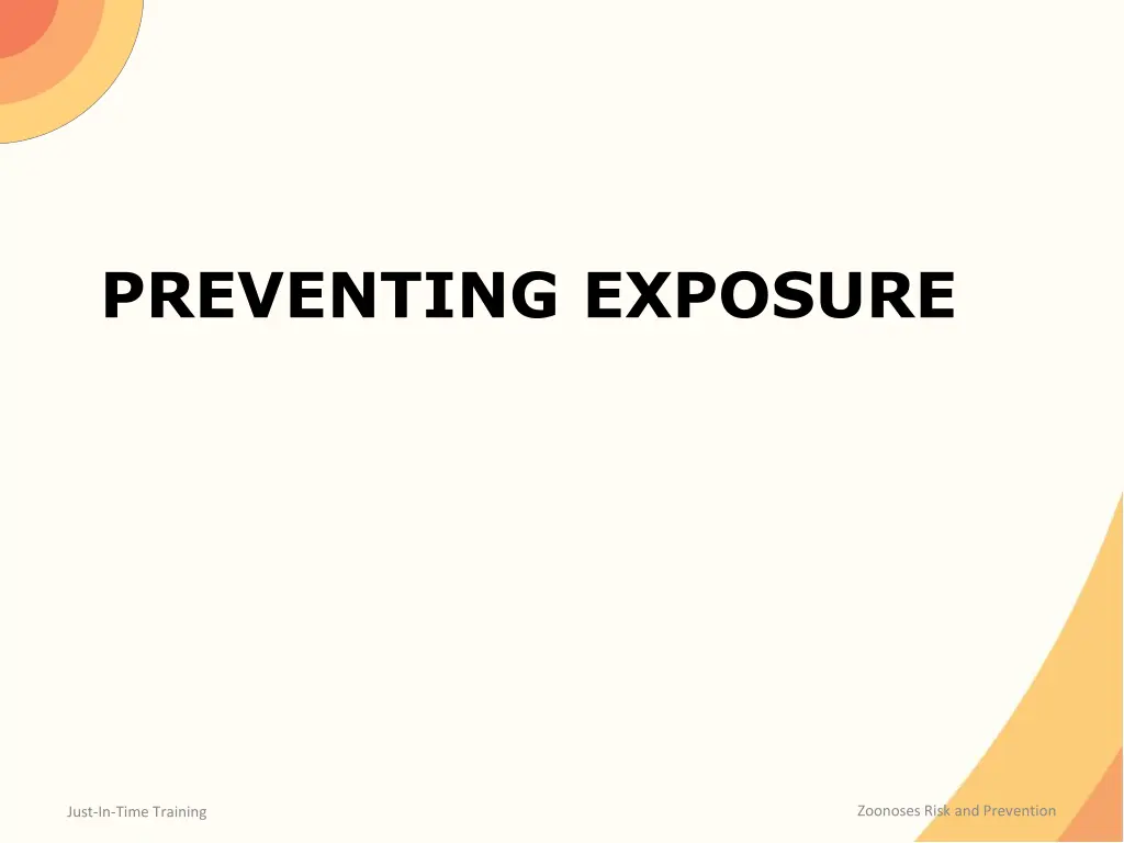 preventing exposure