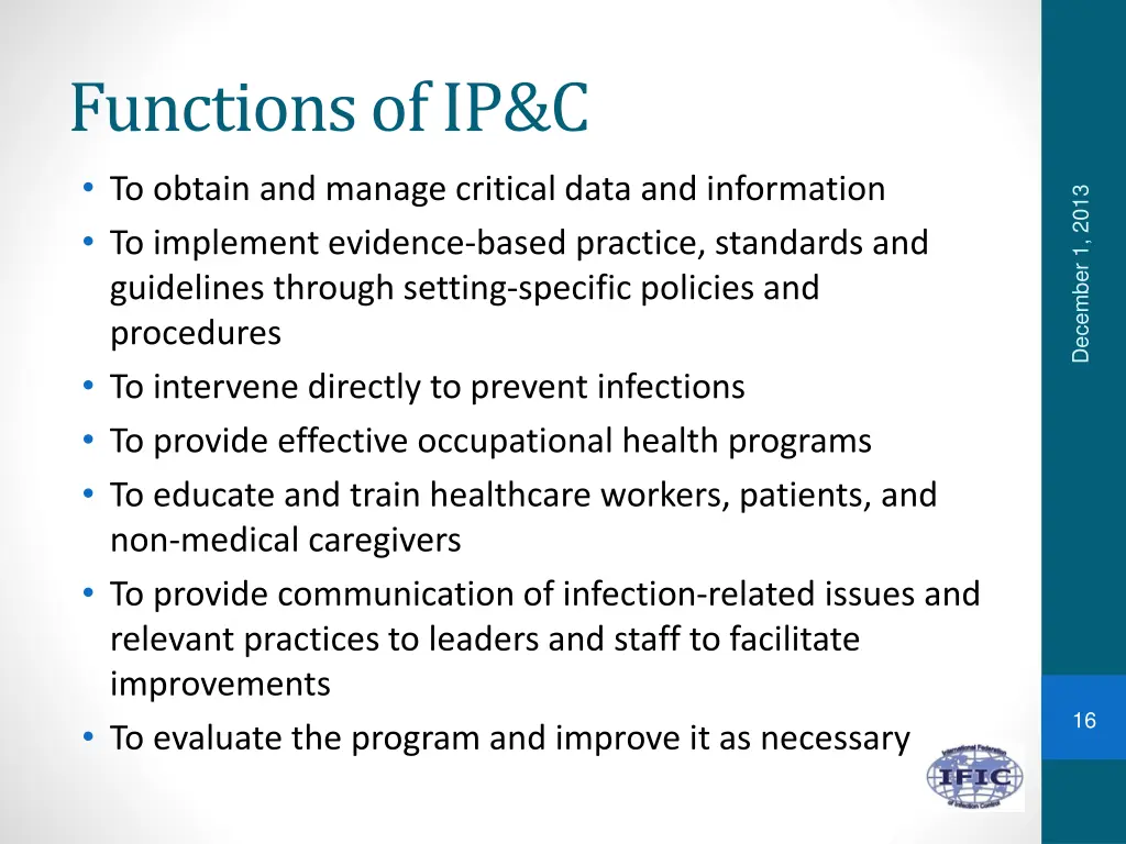 functions of ip c