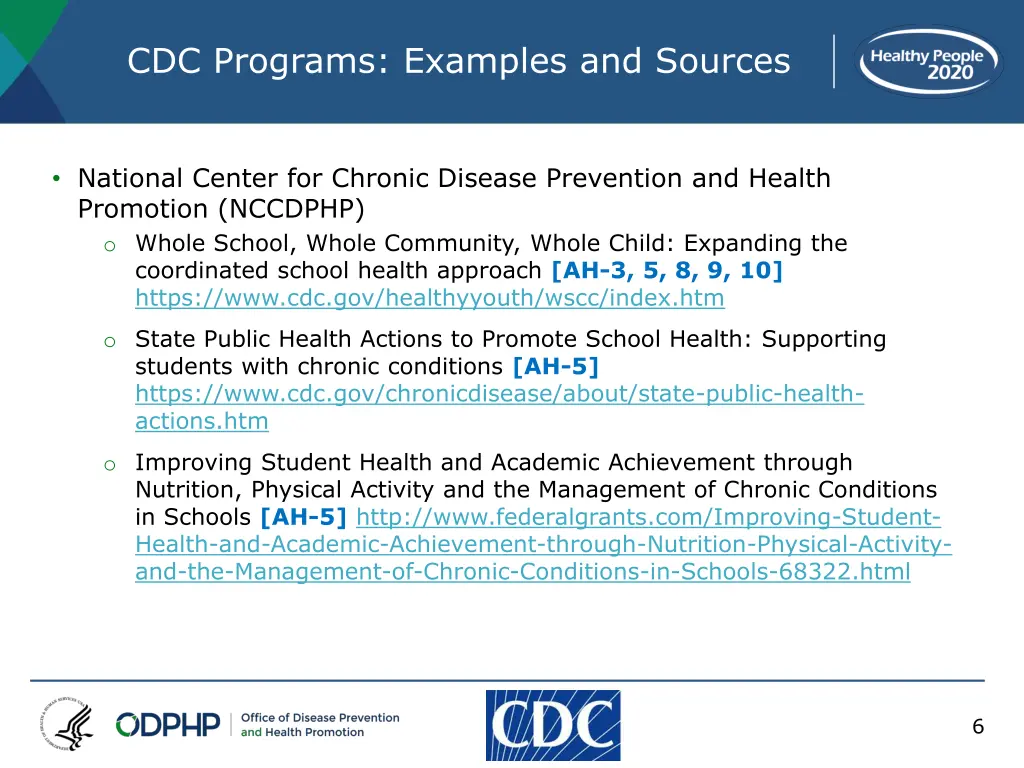 cdc programs examples and sources 4