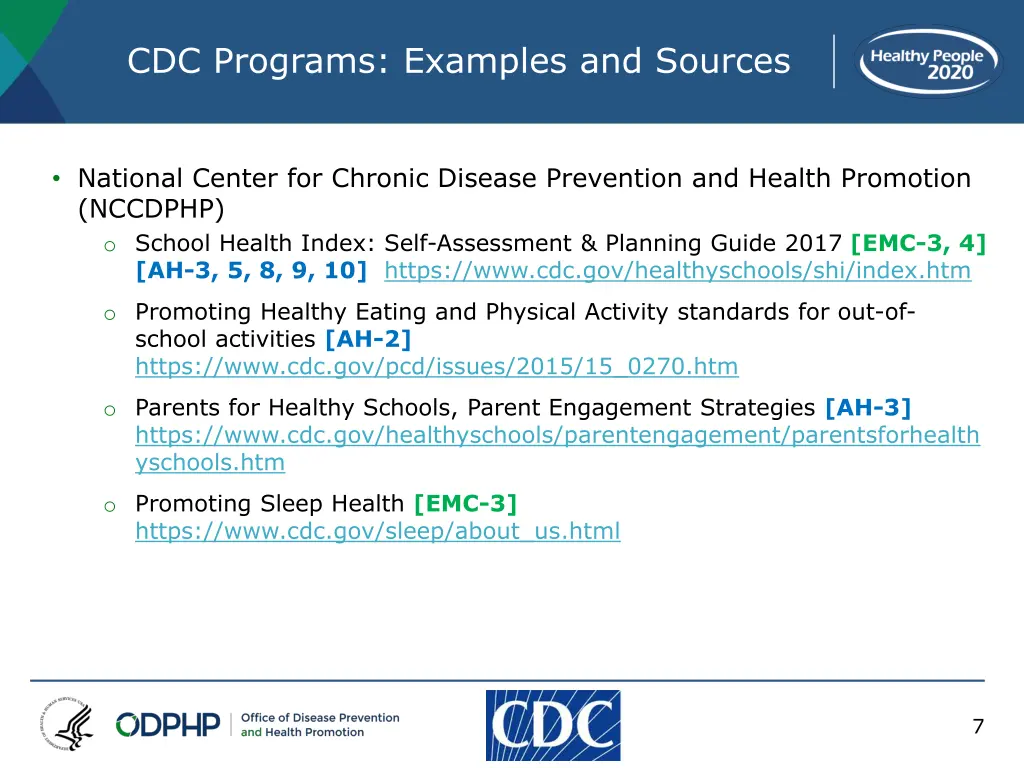 cdc programs examples and sources 5