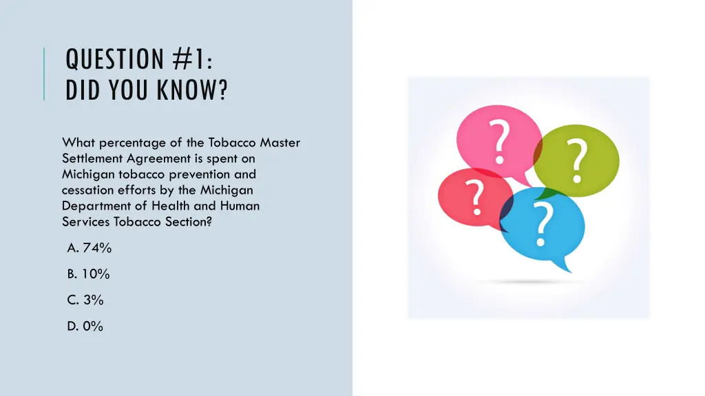 question 1 did you know