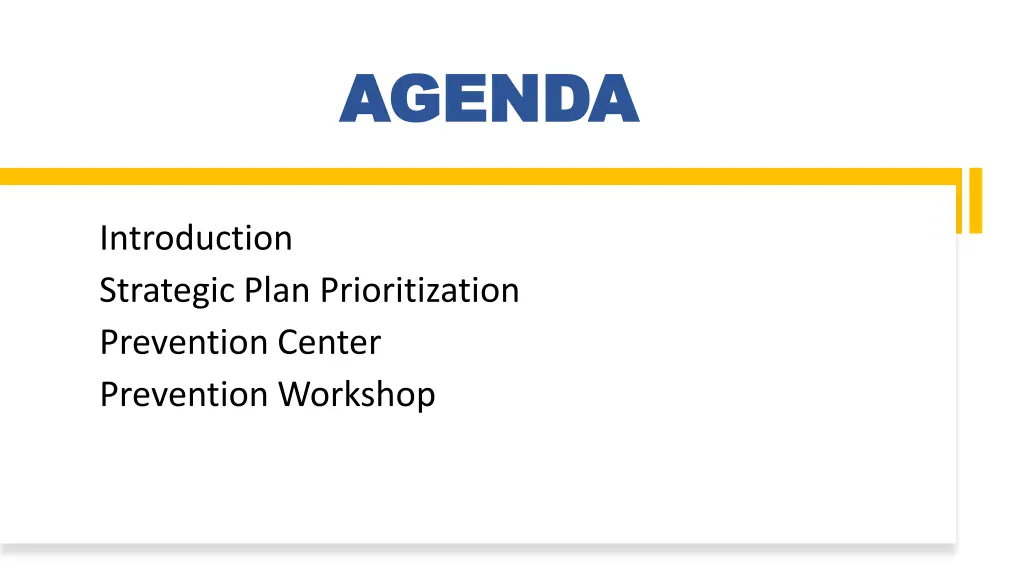 agenda agenda