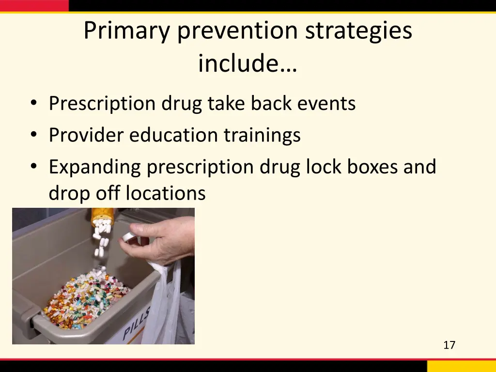 primary prevention strategies include