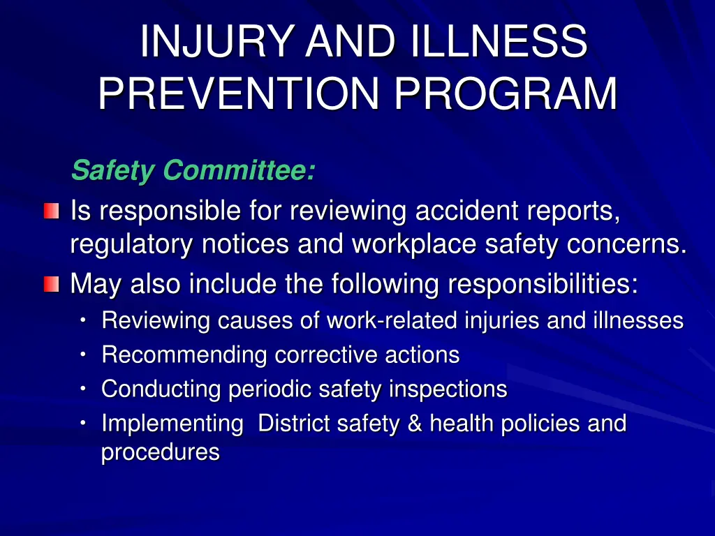 injury and illness prevention program 2