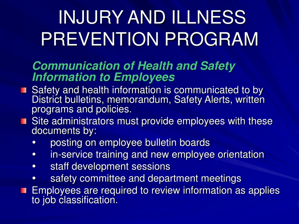 injury and illness prevention program 4