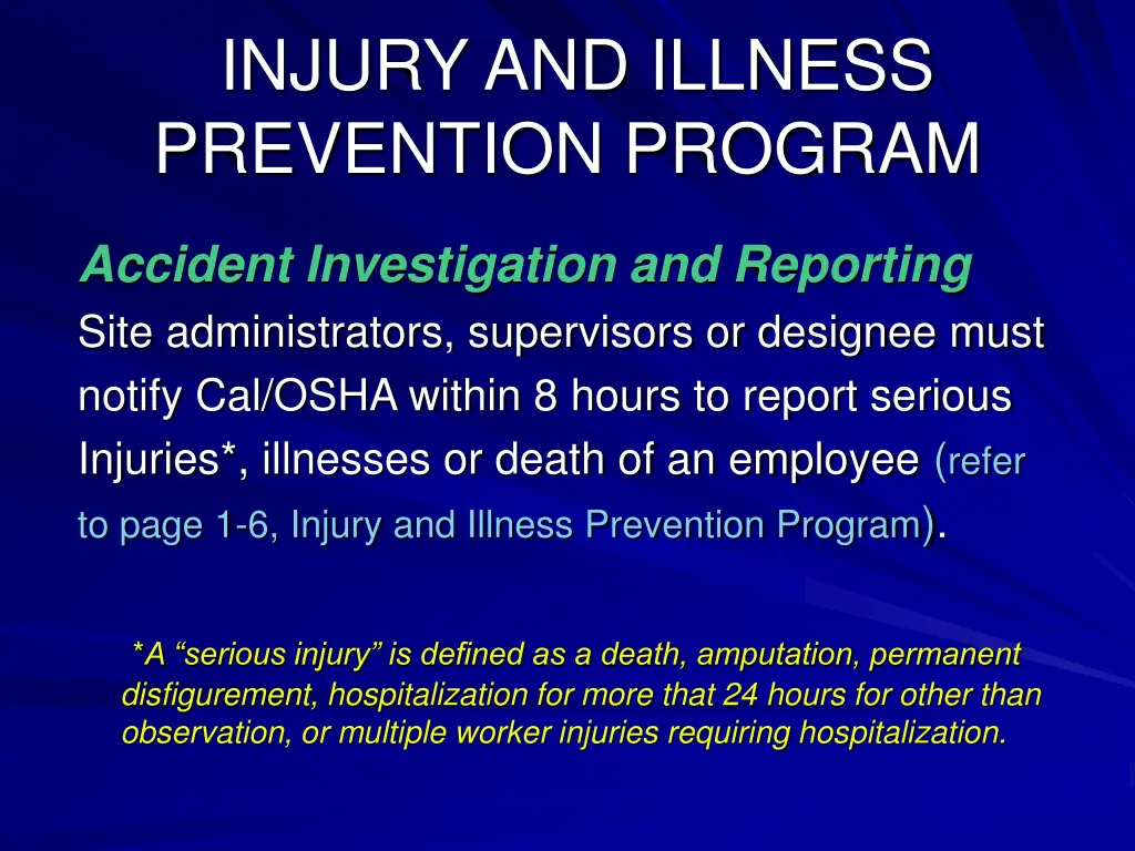 injury and illness prevention program 6