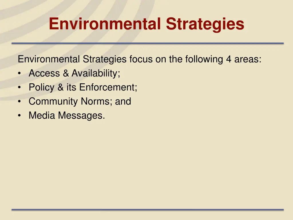 environmental strategies 2