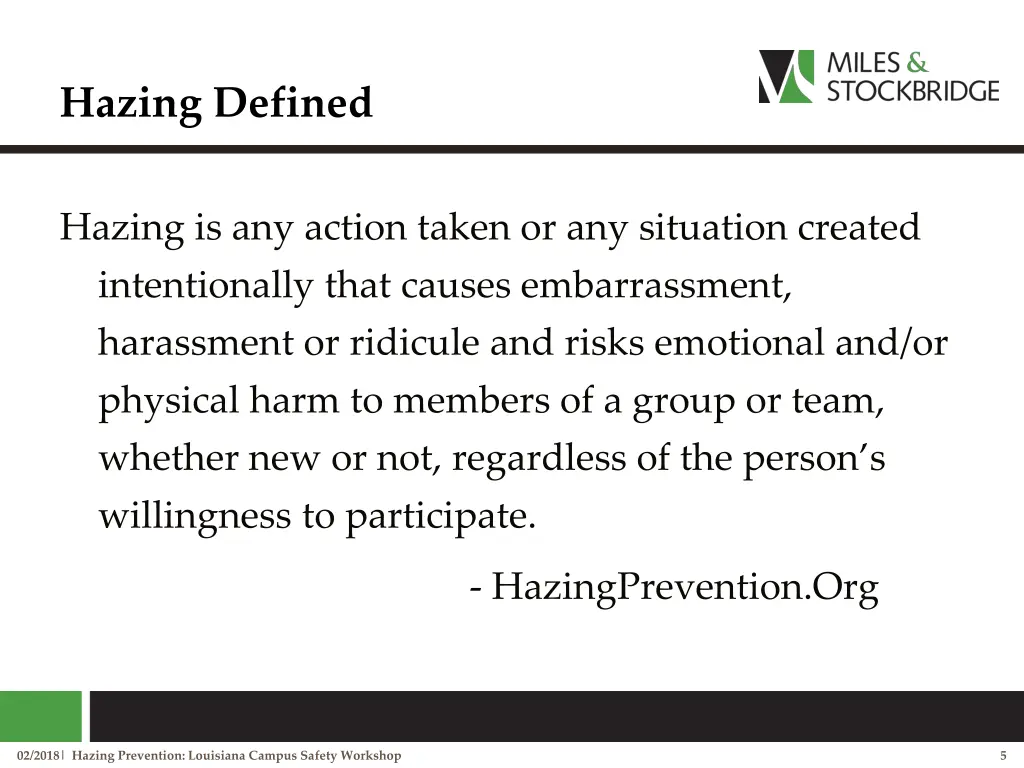 hazing defined