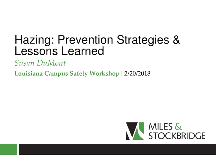 hazing prevention strategies lessons learned