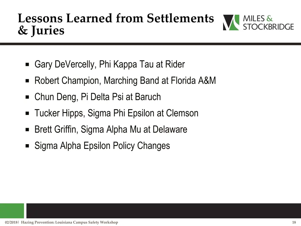 lessons learned from settlements juries