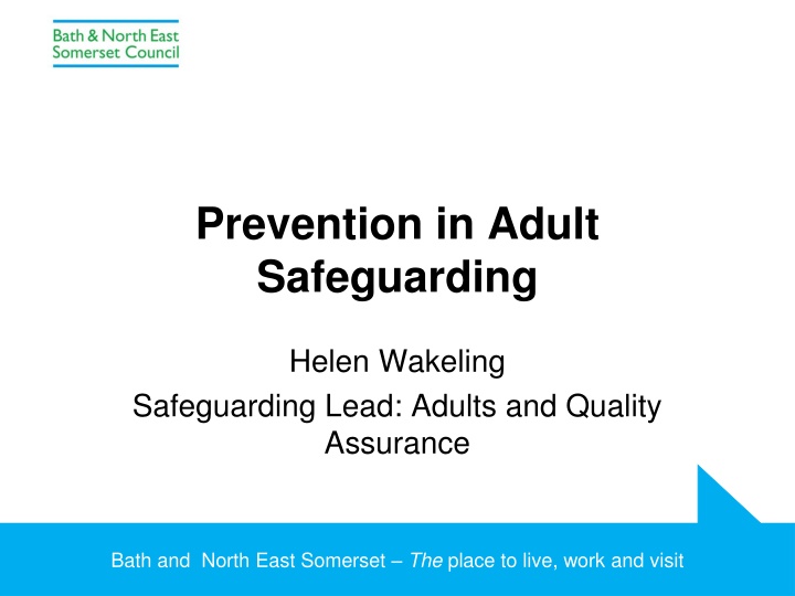 prevention in adult safeguarding