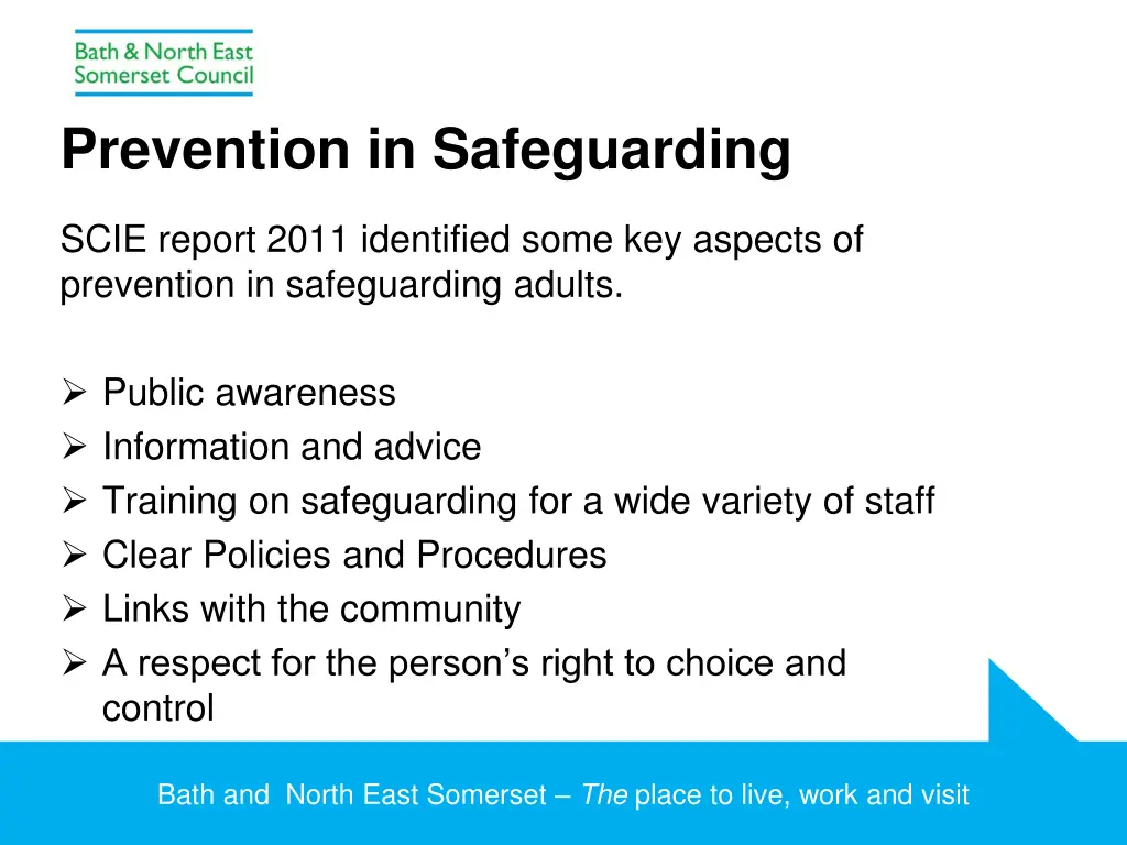 prevention in safeguarding