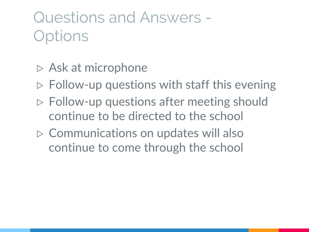 questions and answers options