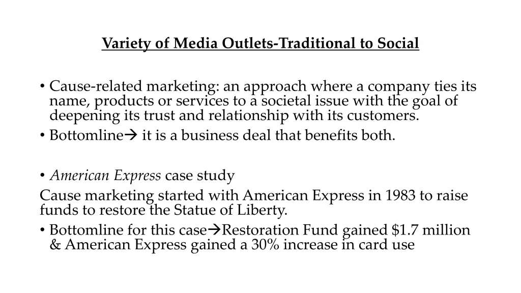 variety of media outlets traditional to social 1