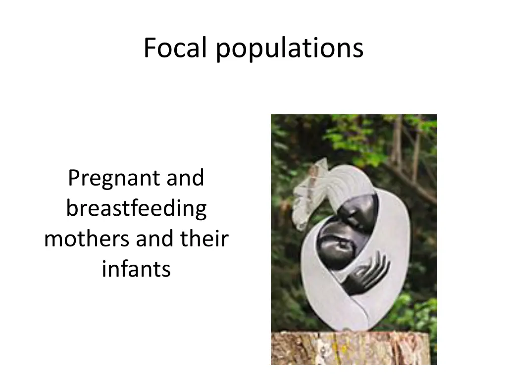 focal populations