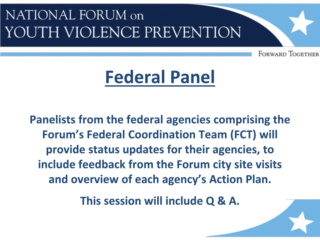 federal panel