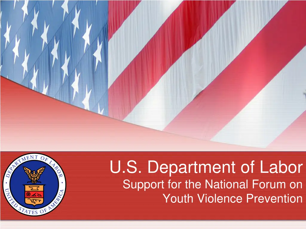 u s department of labor support for the national