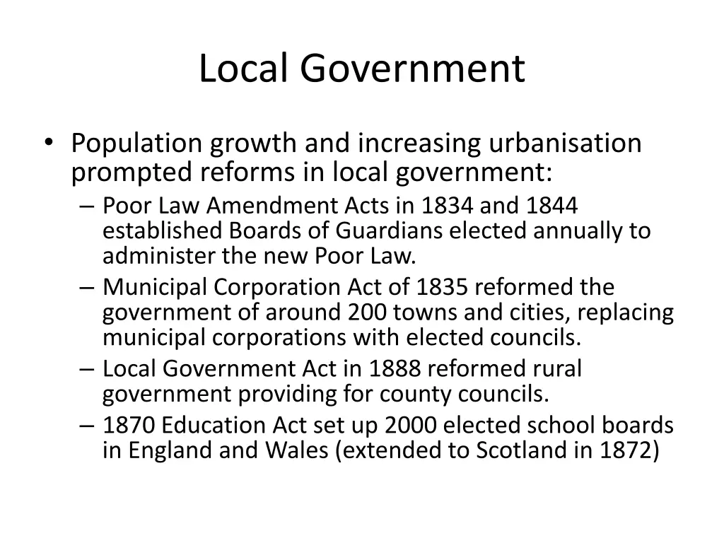 local government