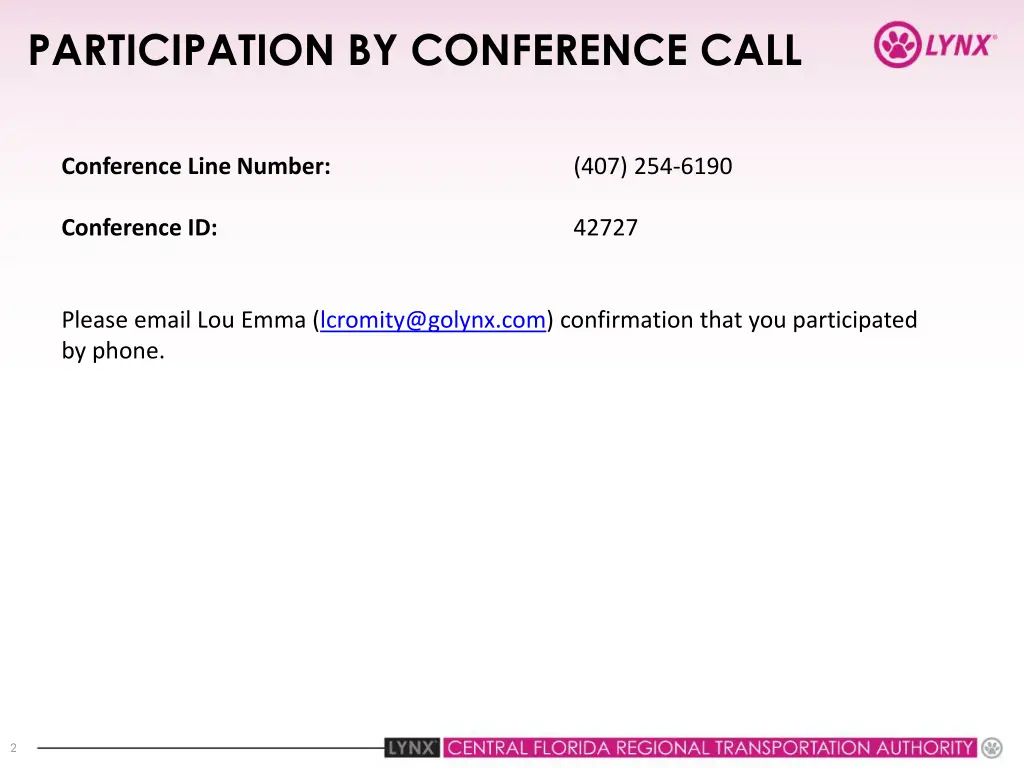 participation by conference call