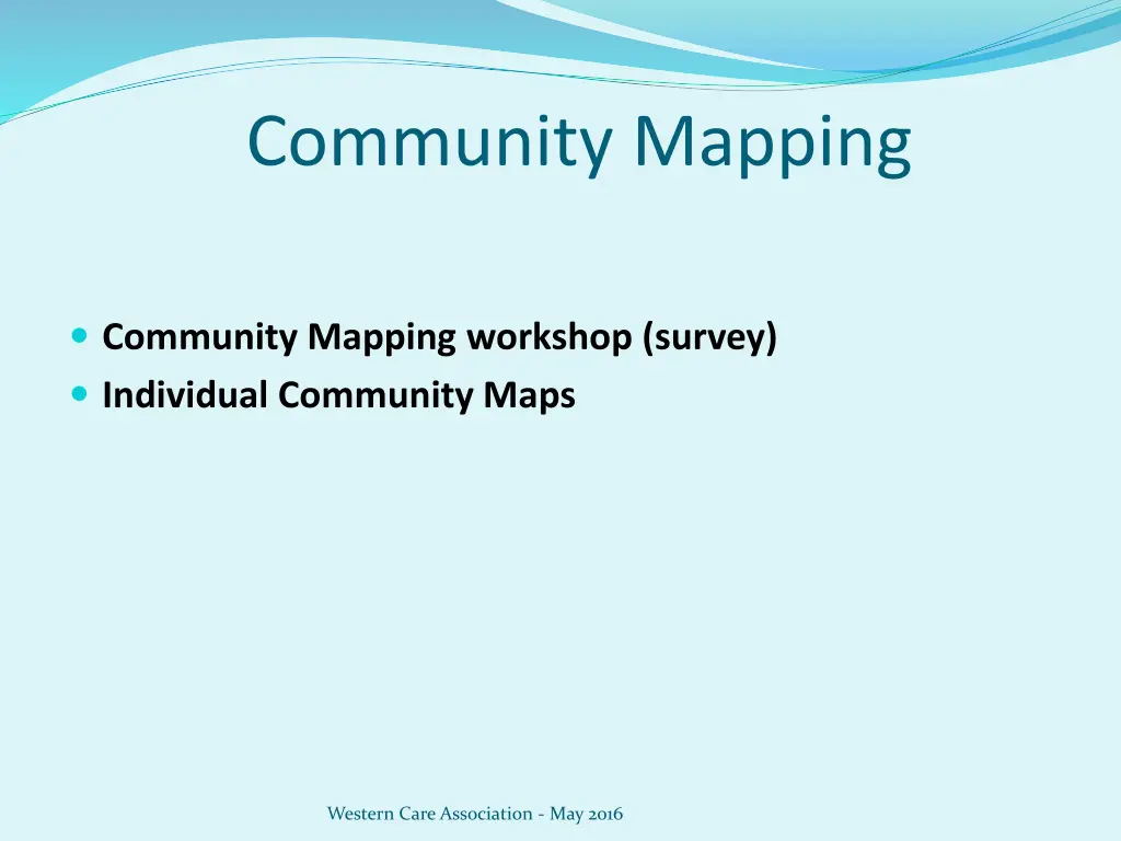 community mapping