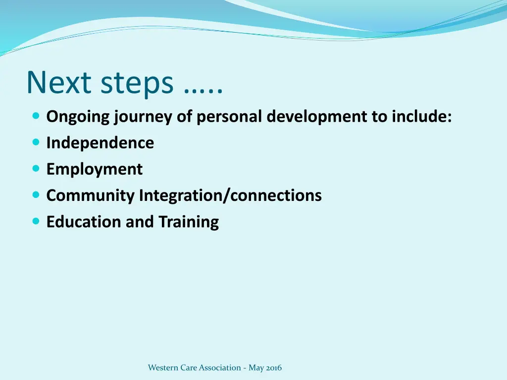 next steps ongoing journey of personal