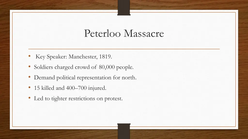 peterloo massacre