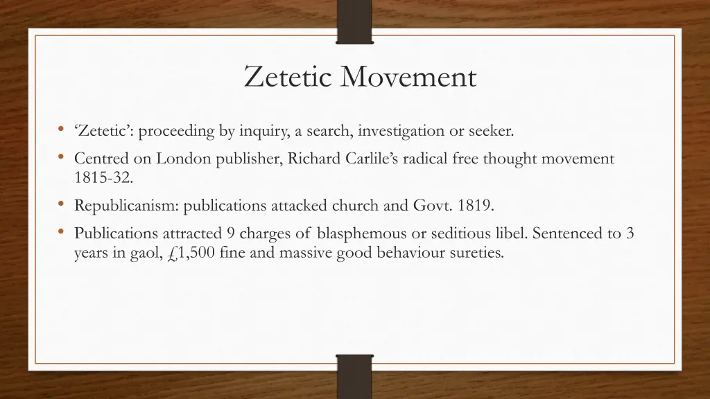 zetetic movement