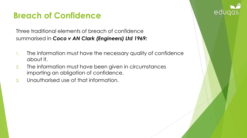 breach of confidence 6