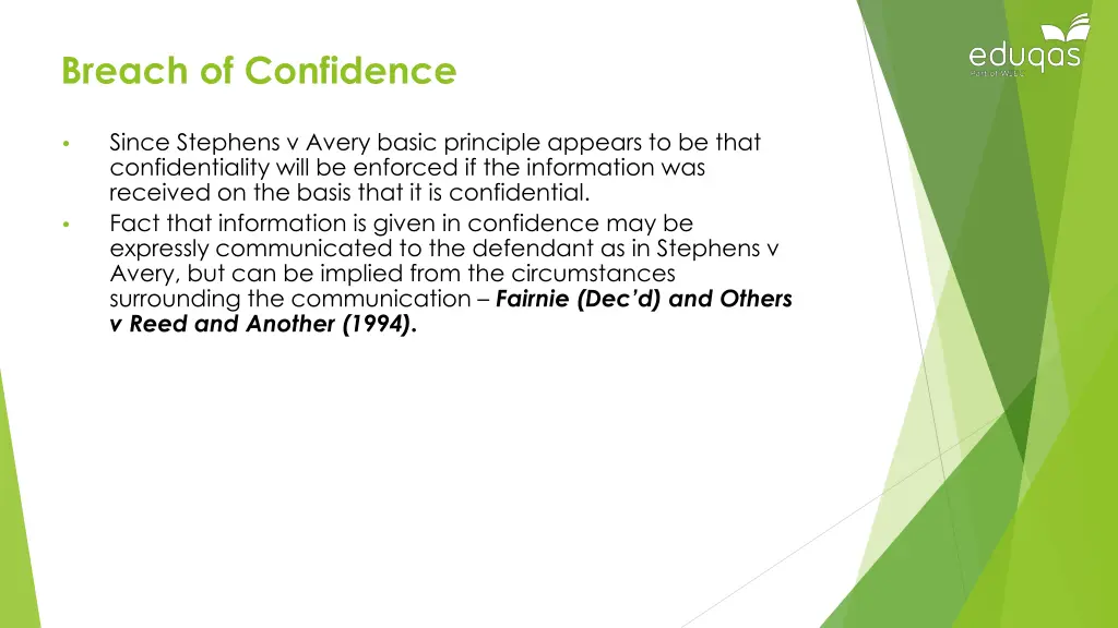 breach of confidence 9