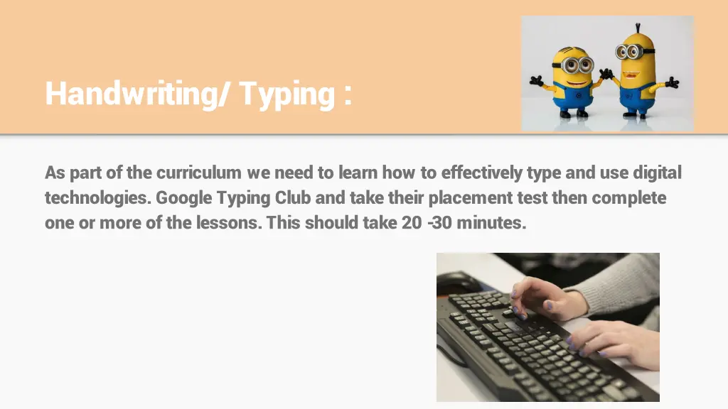 handwriting typing